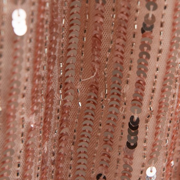 Mac Duggal Maxi Dress Sequin V-Neck Formal Evening Rose Pink 93549 Size 4 New - Picture 9 of 9